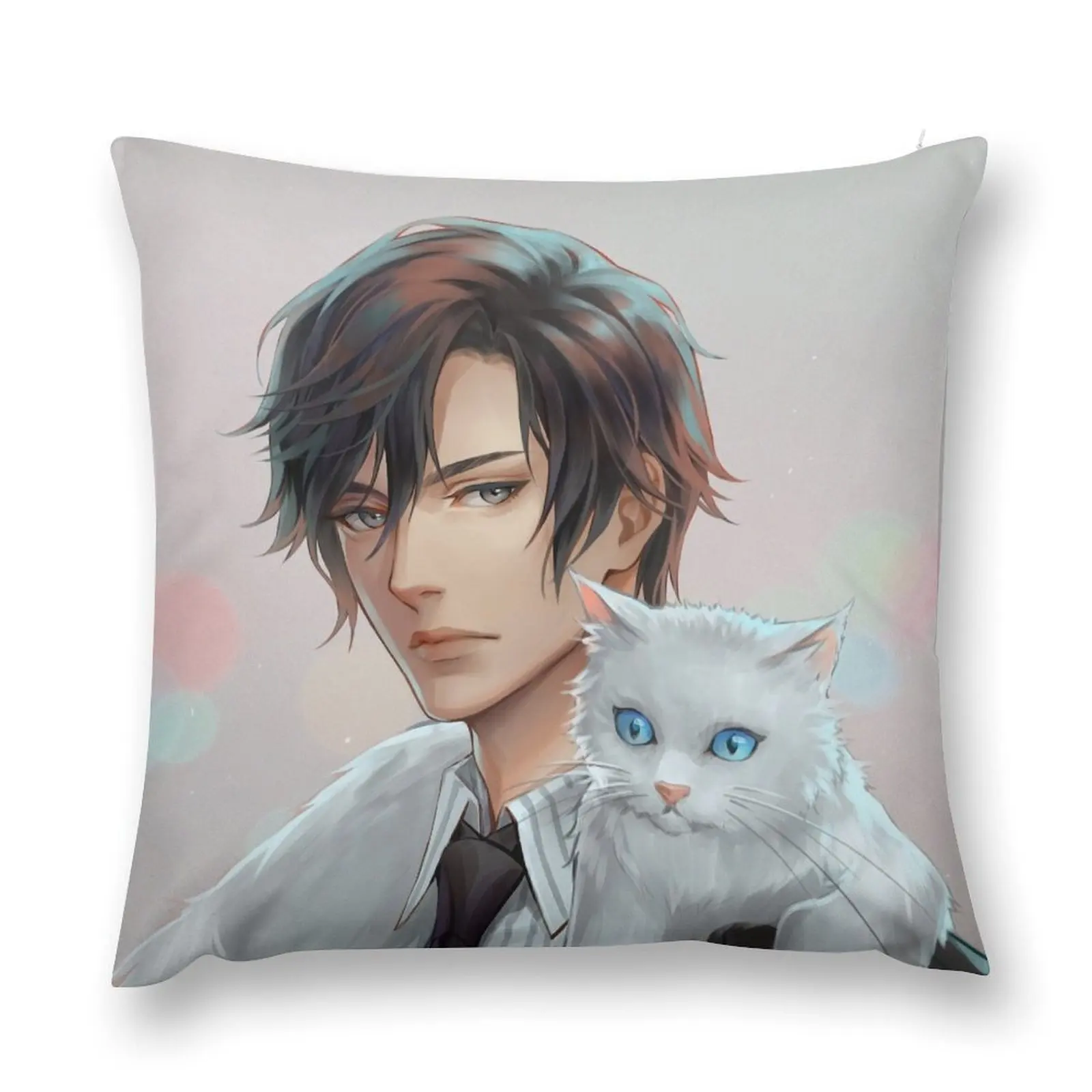 

Jumin Han - Mystic Messenger Throw Pillow Pillowcase Cushion Christmas Pillows Room decorating items Christmas Covers pillow