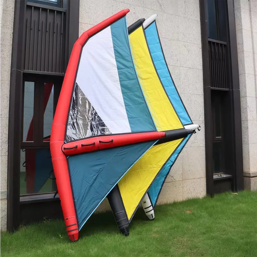 Inflatable Sail Windsurfing Sails with Base - Folding Wind Power Assisted Surfing Equipment for SUP Boards - Sailing Gear