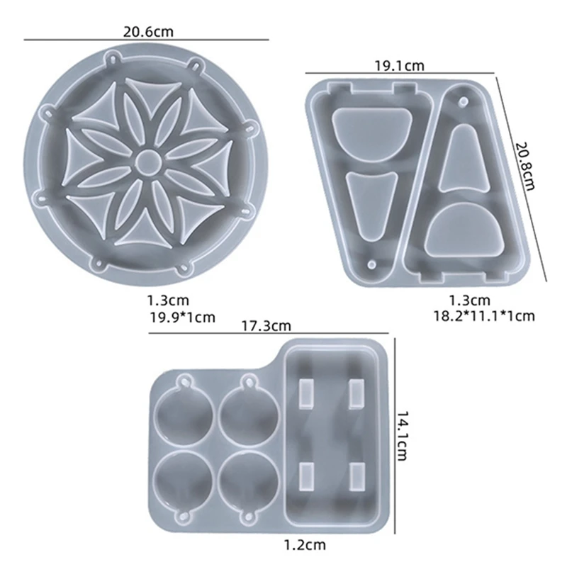 Ferris Wheel Silicone Mold DIY Handmade Ferris Wheel Silicone Epoxy Resin Casting Molds Ferris Wheel Shape Candle Mould