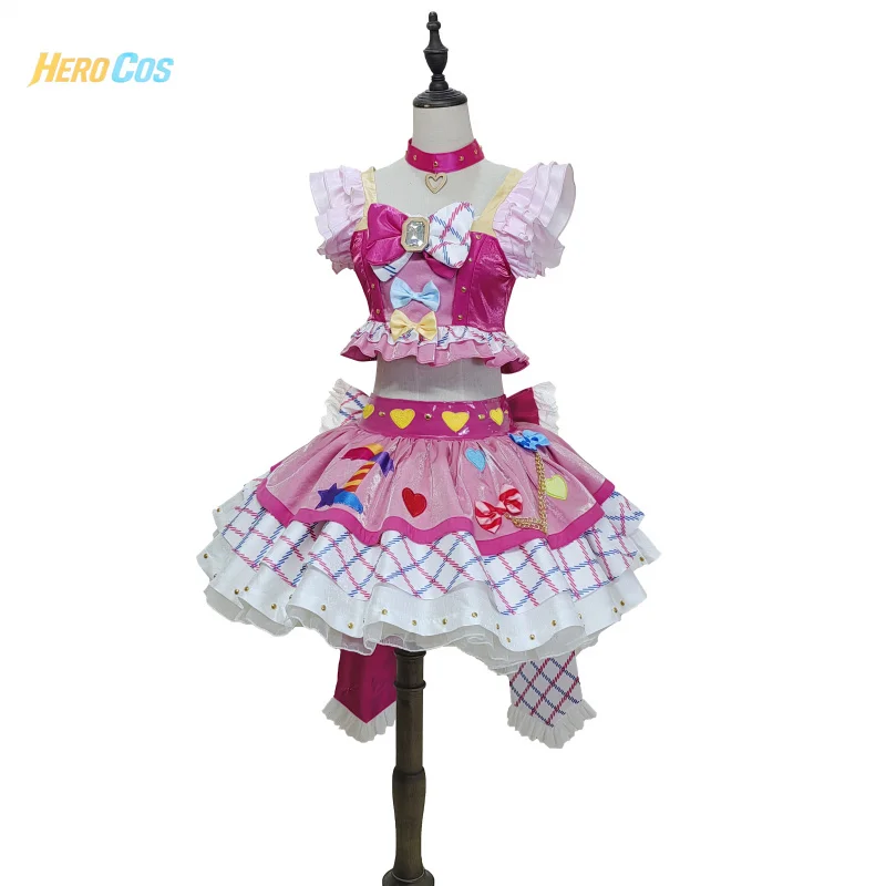 أيكاتسو! Nijino Yume أزياء تنكرية فستان معجزة فستان كعكة أنيمي زي حفلة الهالوين لعب الأدوار الملابس الملابس بطل كوس