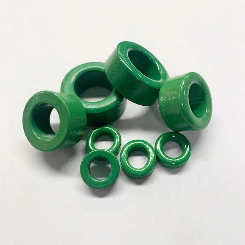 50PCS Green Magnetic Ring Ferrite Magnetic Ring Anti-interference Core Filter Inductance Transformer Magnetic Ring 13x7x5mm