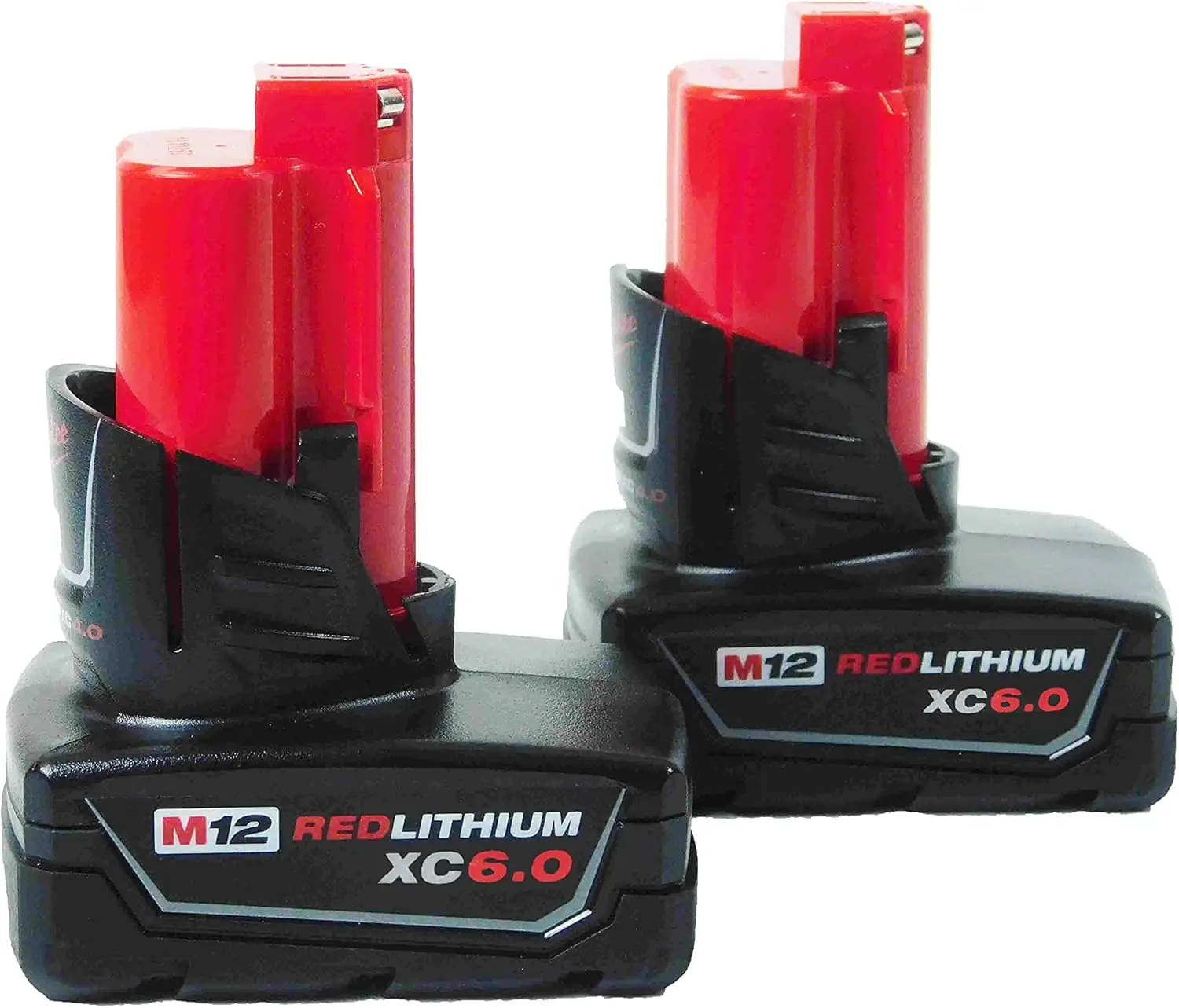 Milwaukee 48-11-2460 M12 12V Lithium-Ion XC Extended Capacity Battery Pack 6.0Ah (2-Pack)