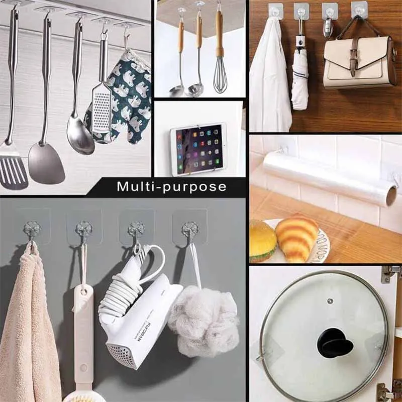 Obrázek 4: Lepidlo háčků, zeď háčků, vodotěsný a mazat odolné praktický háčků, vhodný pro bathrooms, sprchy, kitchens, wardrobes