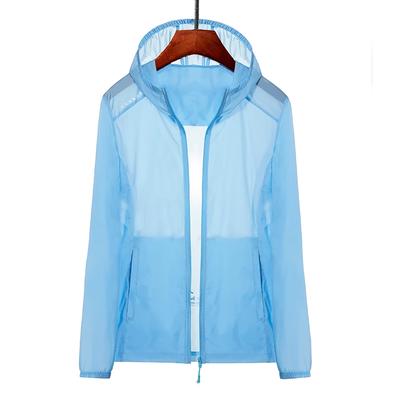 سترة نسائية من الجلد 300 جرام سترة بقلنسوة للتسلق والتنزه جميع الرياضات معطف خفيف الوزن وجيب جانبي ملابس خارجية صيفية مقاومة للماء #3