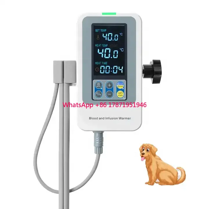 

Best Veterinary Blood Fluid Heating Machine Portable Instrument For Vet Use Transmit Heat In iv Sets Pet Blood Infusion Warmer