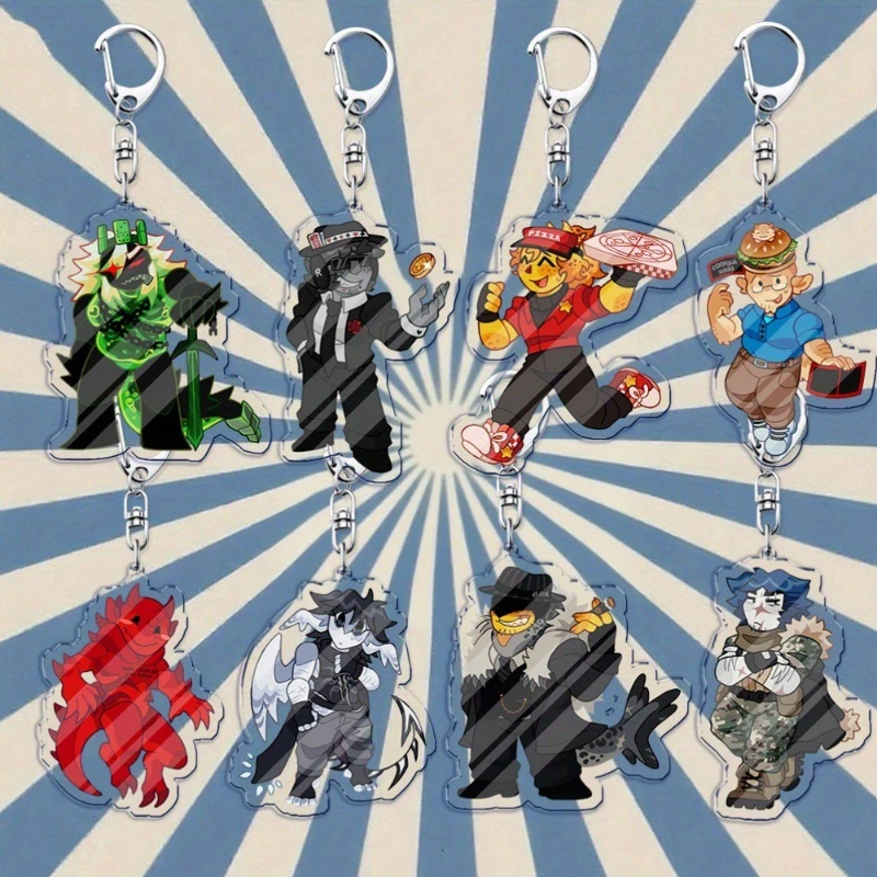 Fun Role-playing Game Cartoon Character Acrylic Keychain Bag Keyrings Jewelry Gamer Fans Gifts Accessorie Jewelry Decor