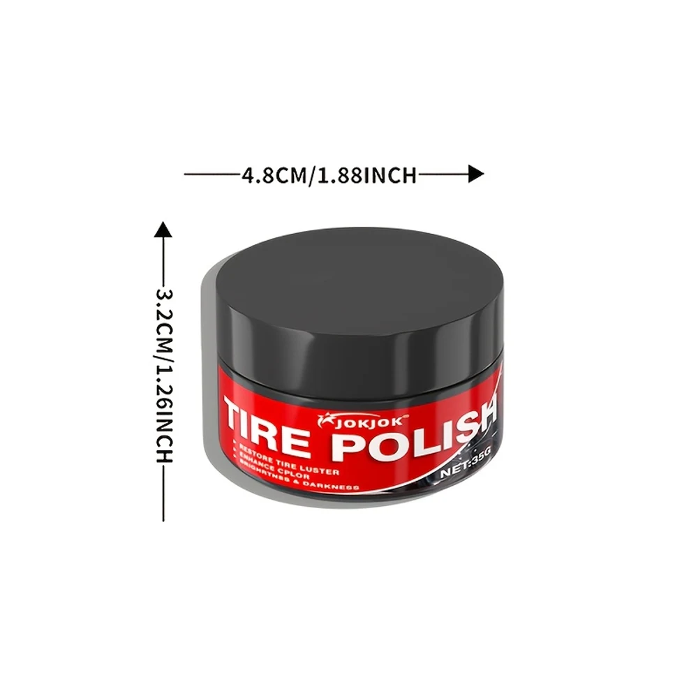 شمع واقي لامع للإطارات - يعزز اللمعان والمتانة ويقاوم التشققات والبهتان، مناسب للجميع والإطارات، وبلاستيك السيارة #2
