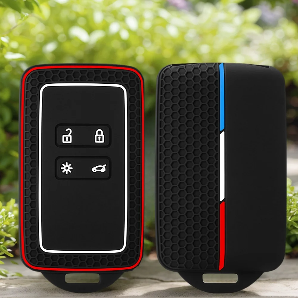 Silikon-Autoschlüsselhülle für Dacia Duster Logan 3 Jogger Sandero für Renault Clio 5 Megane 4 Zoe Kadjar Captur Arkana Koleos