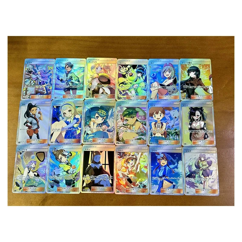 18PC/Set Anime Goddess Story DIY ACG Dawn Misty Boy Battle Game Toys Laser Collectible Card Christmas Birthday Gift