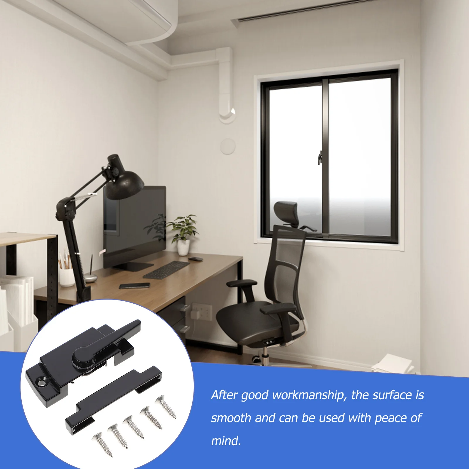 

2 set Moon Sliding Window Security Zinc Alloy Anti-Theft Sash Lock For Home Safety Sturdy Cam Latch Window Lock