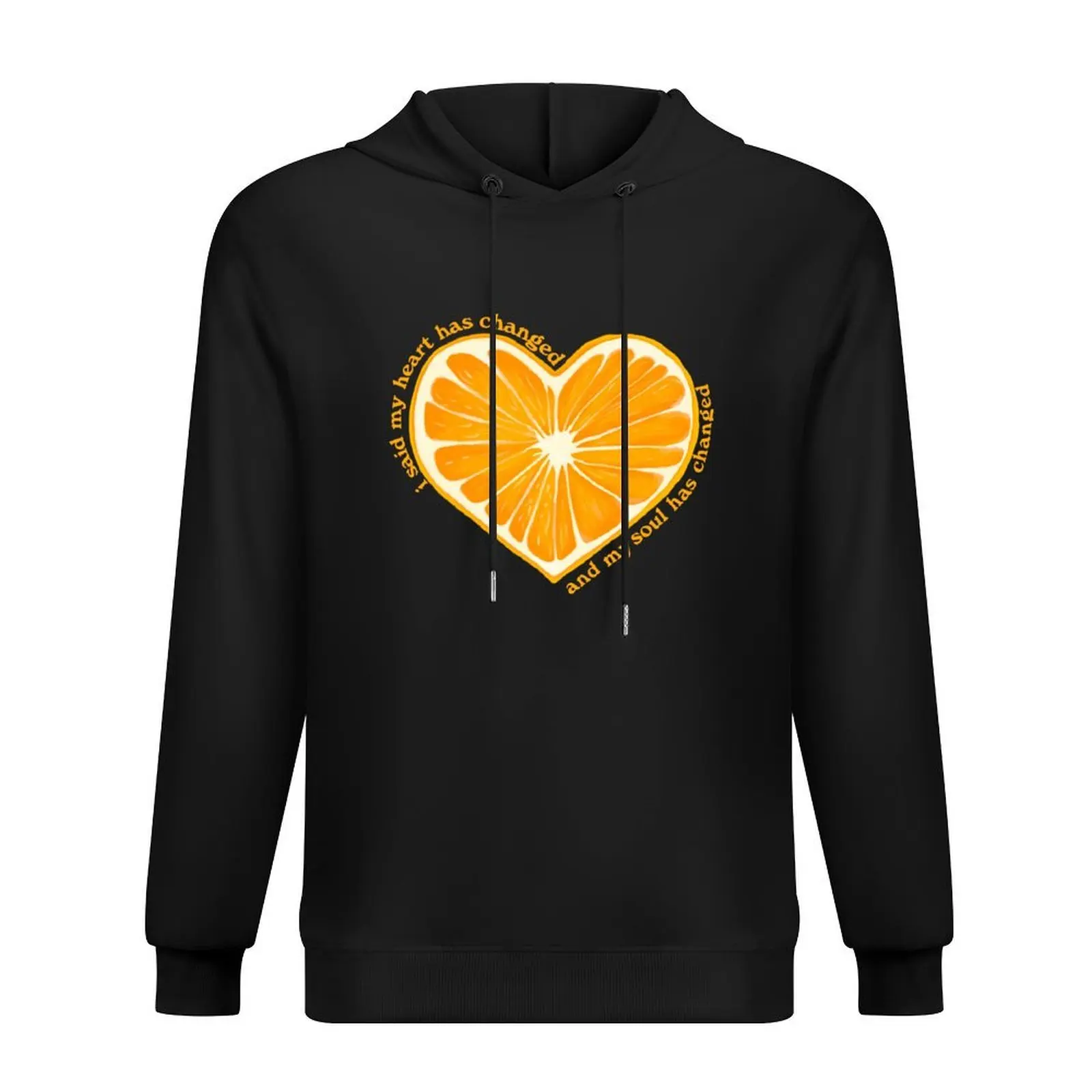 

Orange Juice Heart Hoodie hooded shirt aesthetic clothing autumn clothes men's winter sweater men's oversize hoodie