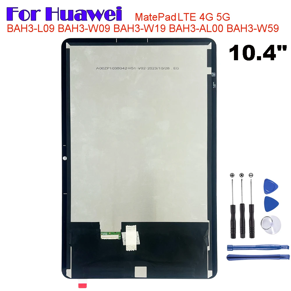 

For HUAWEI MatePad 10.4" BAH3-L09 BAH3-W09 BAH3-W59 BAH3-W19 BAH3-AL00 LCD Display Touch Screen Digitizer Glass Assembly Repair