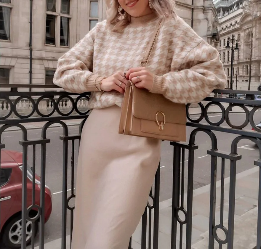 European American autumn fashion British knitted O-neck pullover retro sweater preppy ropa mujer pull femmes 2025 woman traf