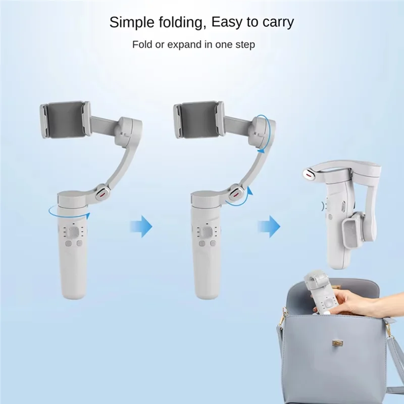 

A13E-M1 Gimbal Handheld Stabilizer 3-Axis Shake Video Record Smartphone For Cellphone Selfie Stick Holder