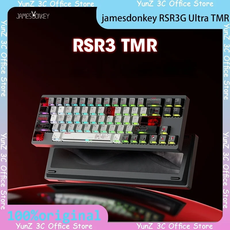 

Игровая клавиатура James Donkey RSR3G Ultra TMR 8K с магнитной осью, полностью алюминиевая с ЧПУ с возможностью горячей замены, киберспортивная компьютерная игровая клавиатура, подарок