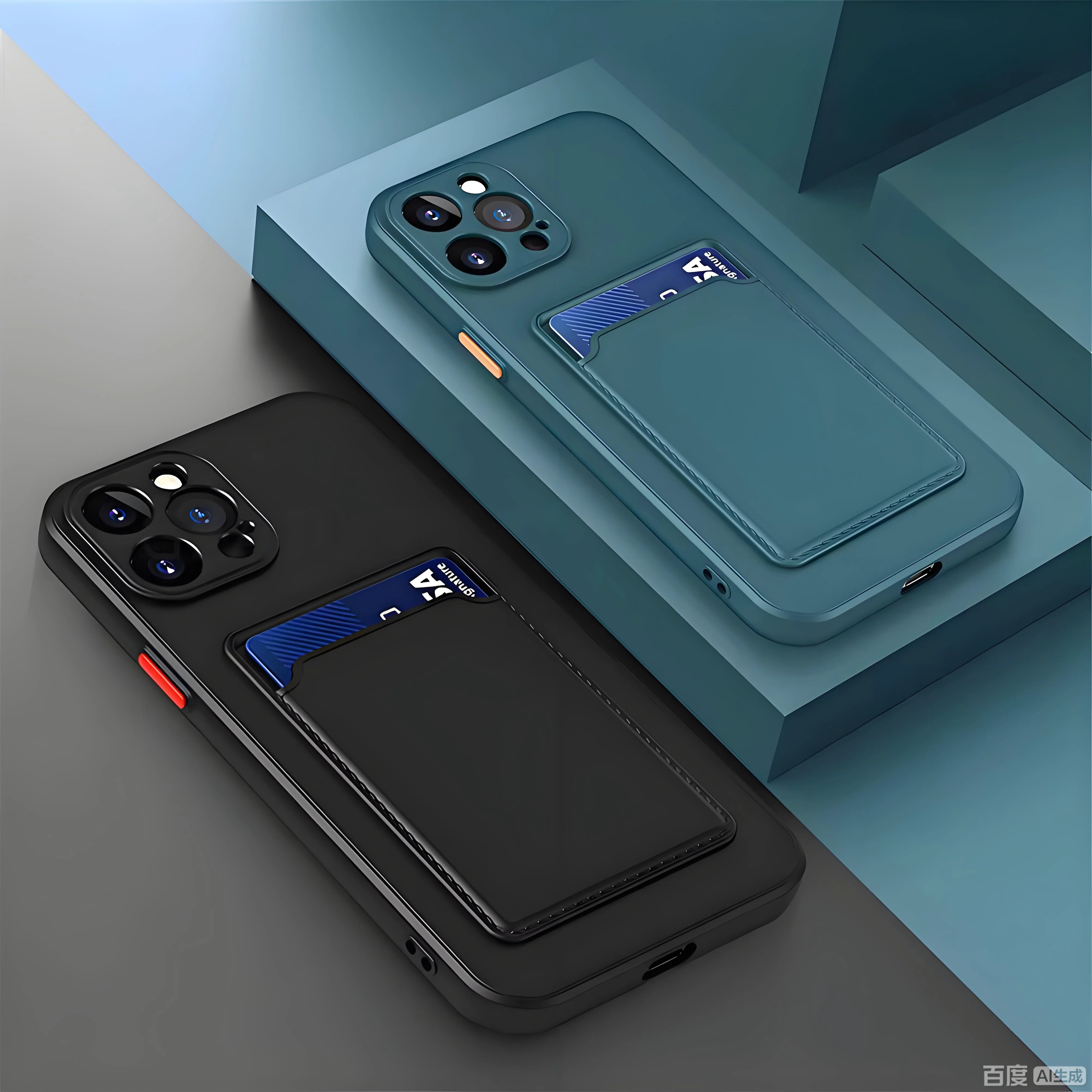 Luxury Soft Silicone Wallet Case Funda For iPhone 17 Air 16 15 14 11 13 12 Pro Max Plus Card Holder Slot Back Cover Protective