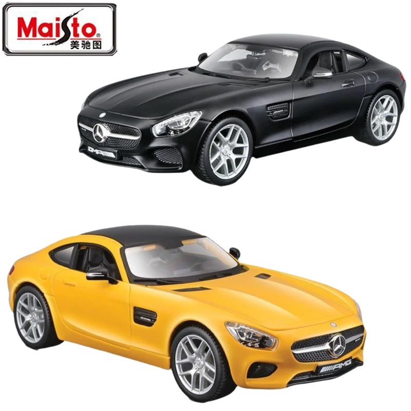 

Оригинальная Подлинная модель автомобиля Maisto 1/24 Mercedes-Benz Amg Gt, эквивалентная модель спортивного автомобиля из сплава, игрушечное украшение, подарок для мальчика