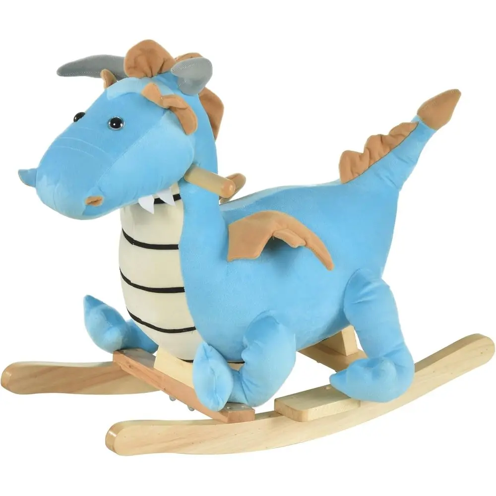 

Ride-On Rocking Dinosaur Chair with Sounds for 18-36 Months, Blue