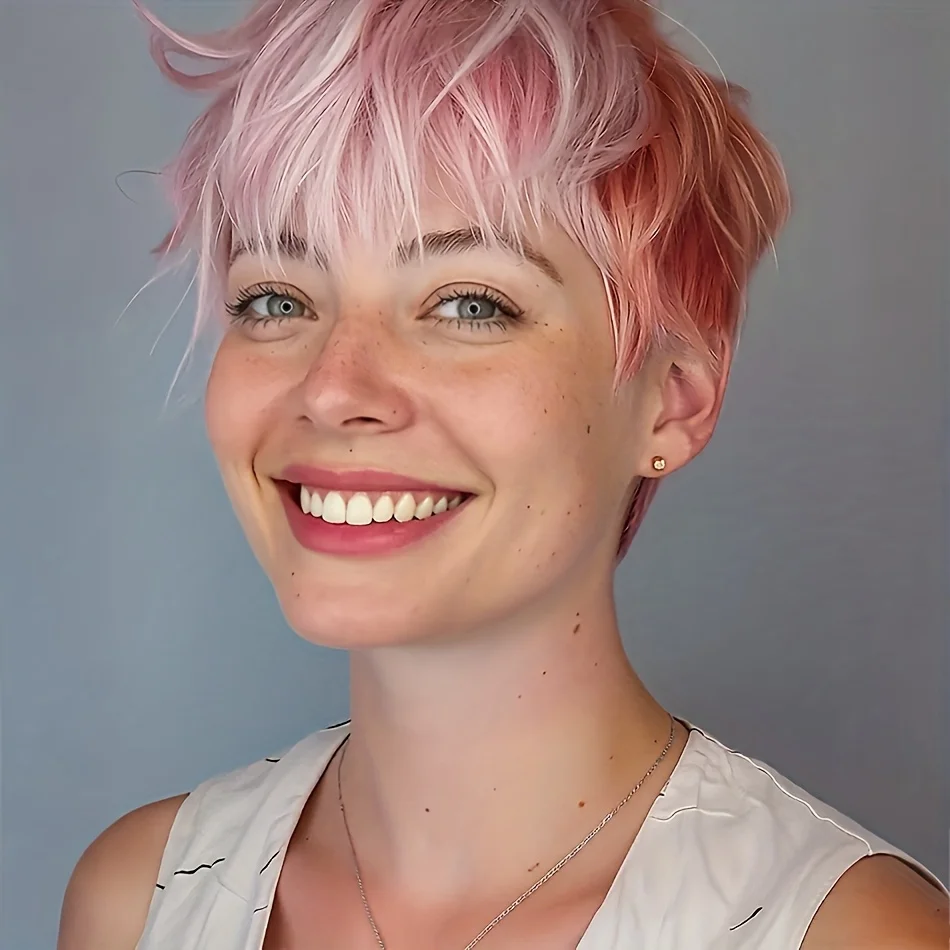 Short Pixie Cut Wig… - image