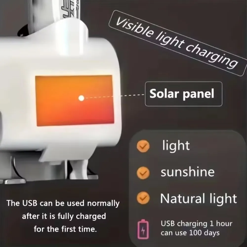 USB Recharge Automatic Toothpaste Dispenser Infrared Sterilizing Solar Powered Toothpaste Squeezer Touchless Wall Mount