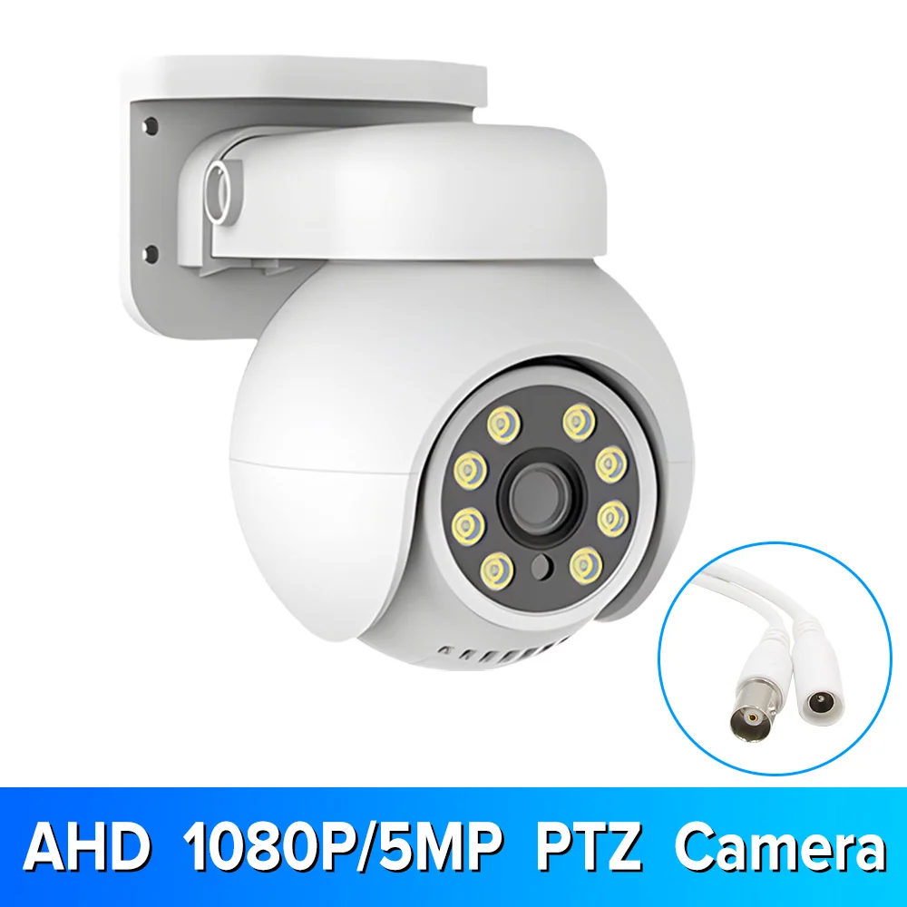 CCTV 2MP/5MP AHD PTZ Camera warm light Night Vision UTC Coaxial BNC Audio Coaxial PTZ Control Analog Security Camera