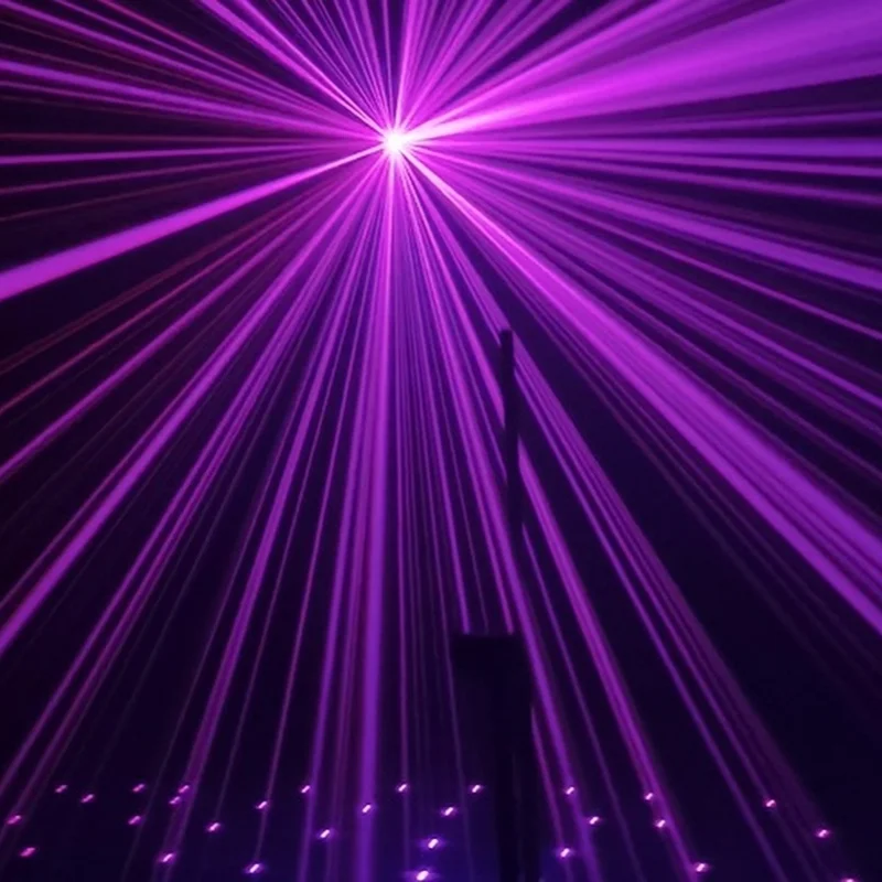 Lumière laser de mariage de laser d'étoile polychrome de RVB 2W pour la Noël de boîte de nuit