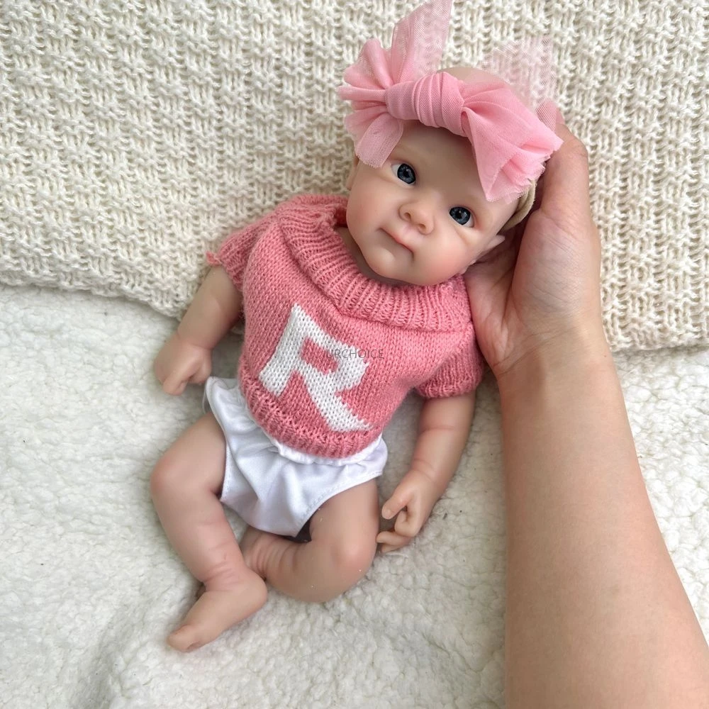 

12 Inch Girl Full Body Silicone Bettie Handmade Soft Touch Bebe with Rooted Hair Newborn Doll For Birthday Christmas Gifts