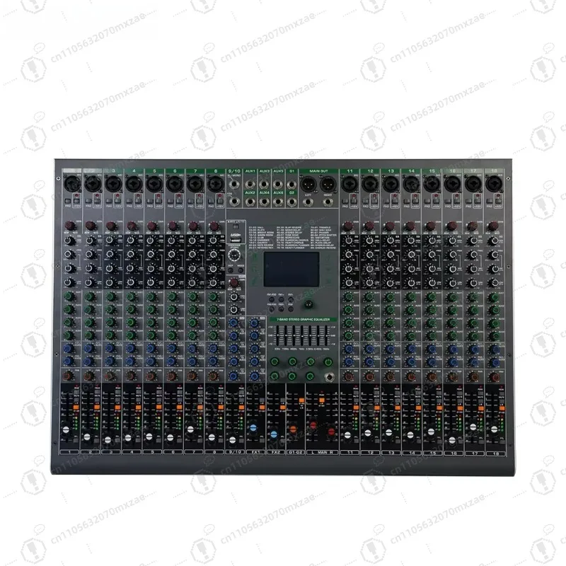 Professional DJ Mixer 99 Effects DSP Audio Console Mixer 18 Channel USB Interface Audio Console