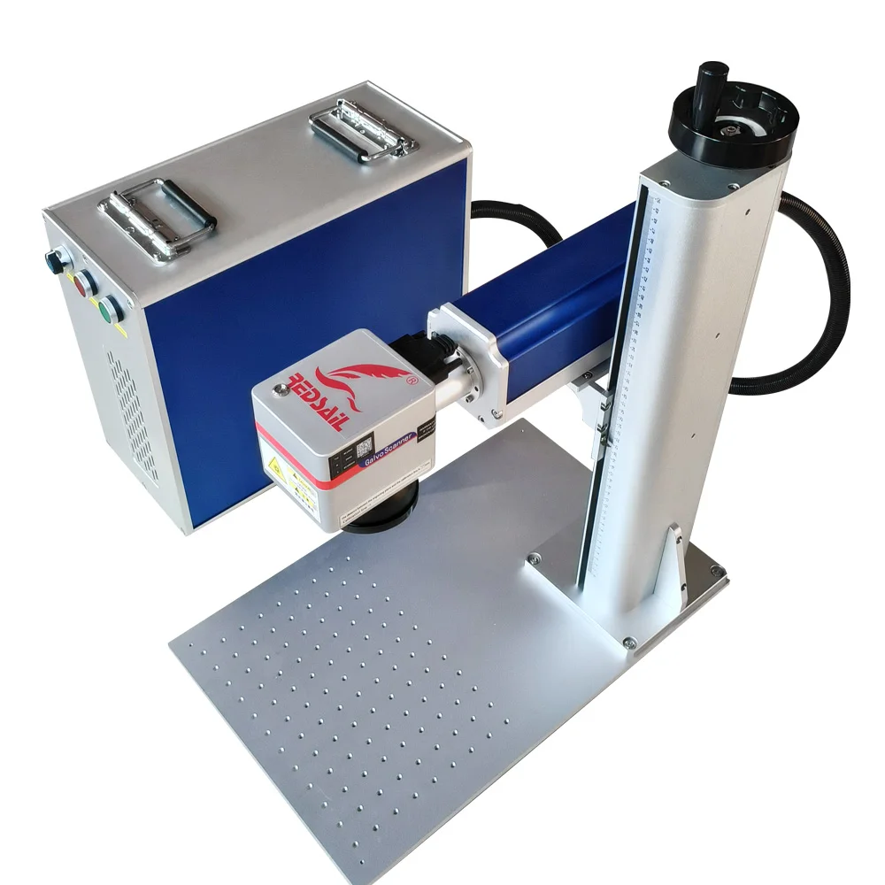 Portable Fiber Laser Marking Machine For Home Use Easy To Operate Air Cooling Laser Marker