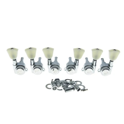 Imagen 2 del producto KAISH 3x3 afinadores de bloqueo Keystone de plástico 18:1 teclas de afinación de guitarra máquina de afinación de bloqueo para guitarra acústica LP/Les Paul/SG/ES/