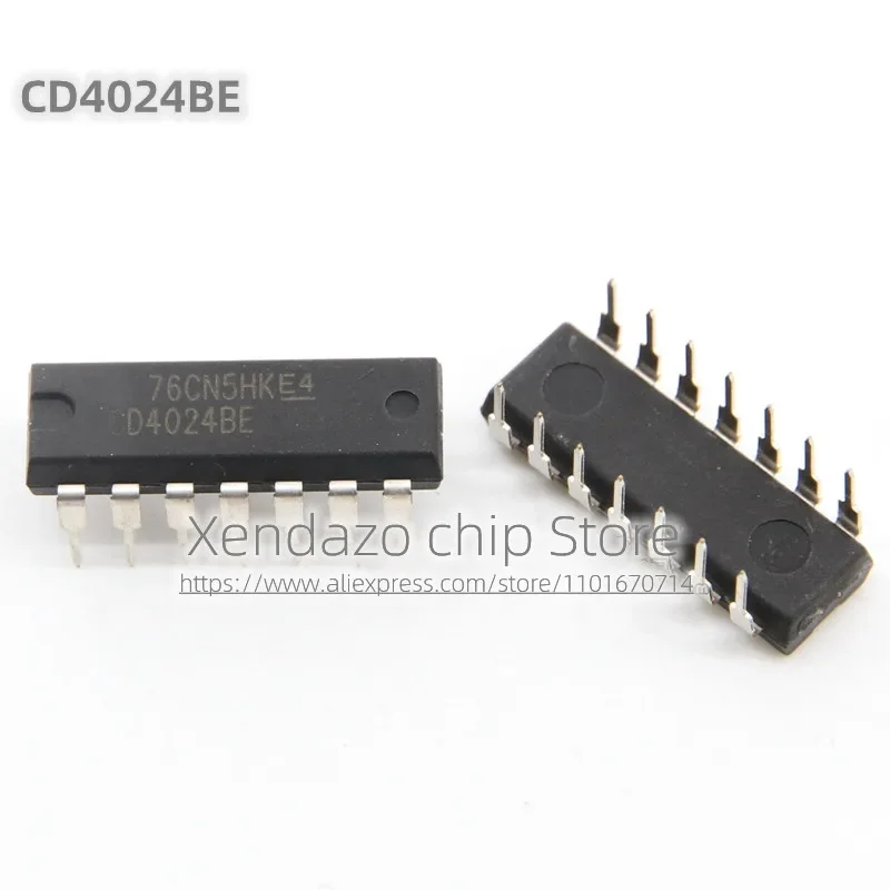 10pcs/lot CD4024BE CD4024 DIP14 Inline package Logic chip