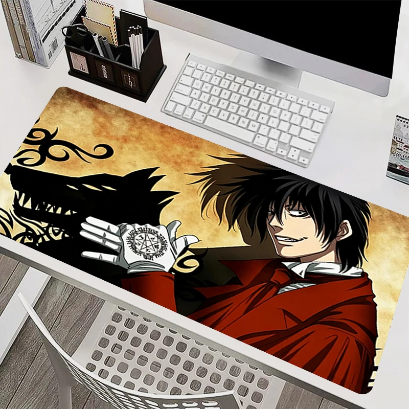 Gaming Mouse Pad Hellsing Alucard Anime dark Keyboard Pad Large E-sports Game MousePads Designed specifically Computer Mousepad
