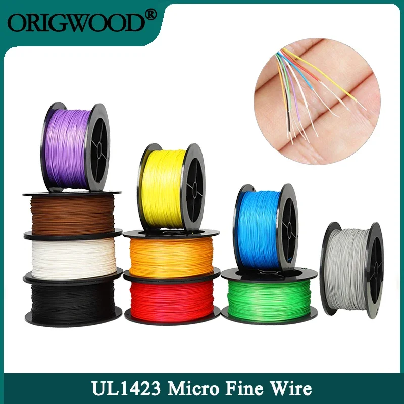 

5~50m UL1423 PTFE Wire Silver Plated Single Core Cable (No Scroll) PVDF Insulation Micro Fine Copper Wires DIY Electronic Cable