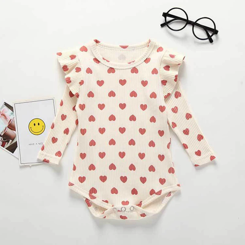 Summer Newborn body Bodysuit Infant Jumpsuit  flower Soft Baby Clothes Cotton Baby Girls Boys Simple Long Sleeve Baby Onesie