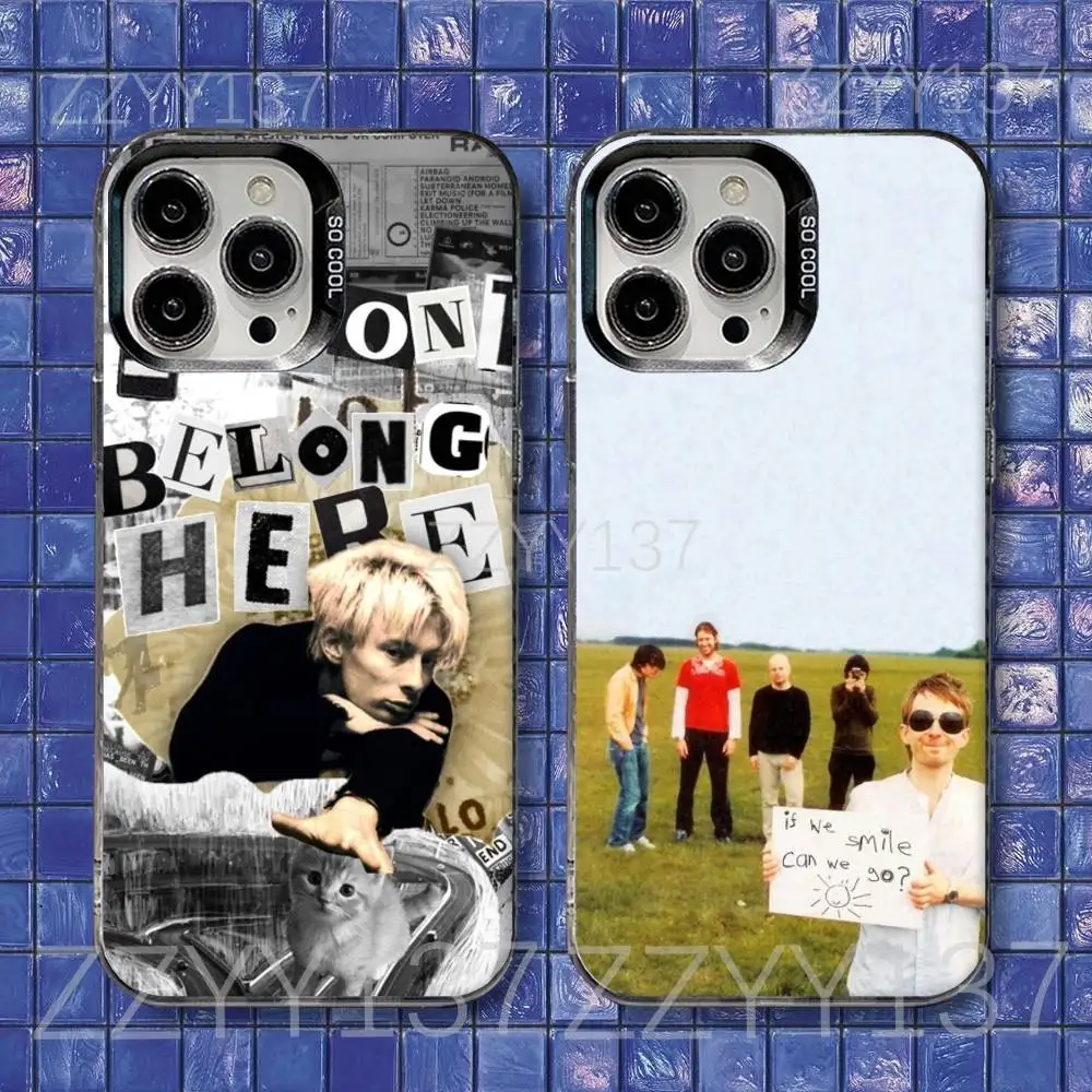 

R-Radiohead Band In Rainbows Phone Case For iPhone 17,16,15,14,13,12,11,Air,X,XR,Pro,Max,Plus Protect Plating