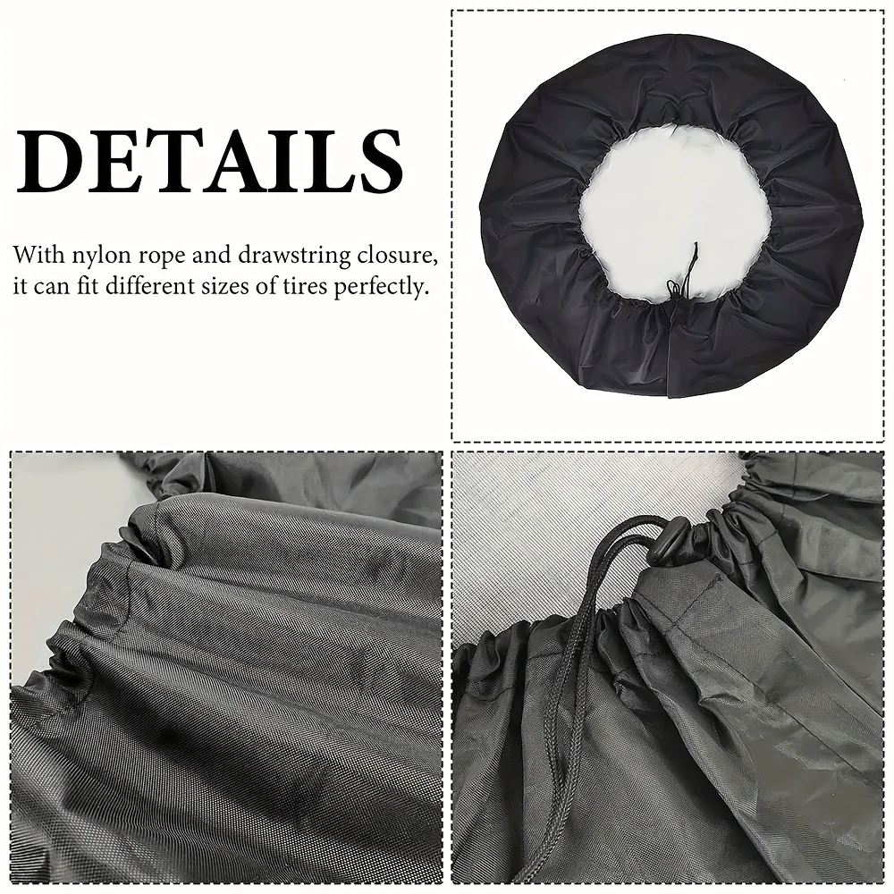 Copertura per ruota di scorta per auto foresta illuminata al luna Protezione antivento antipolvere Protezione per ruote di veicoli Decorazione per atmosfera magica