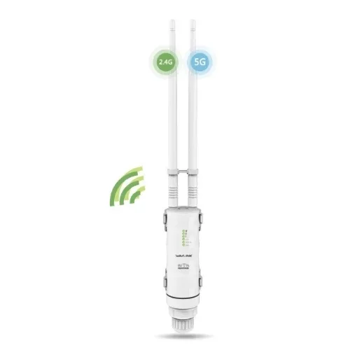

WAVLINK AC600 Wireless WIFI Repeater High Power Outdoor WIFI Router/Access Point/CPE Dual Dand 2.4G/5Ghz 12dBi Antenna POE