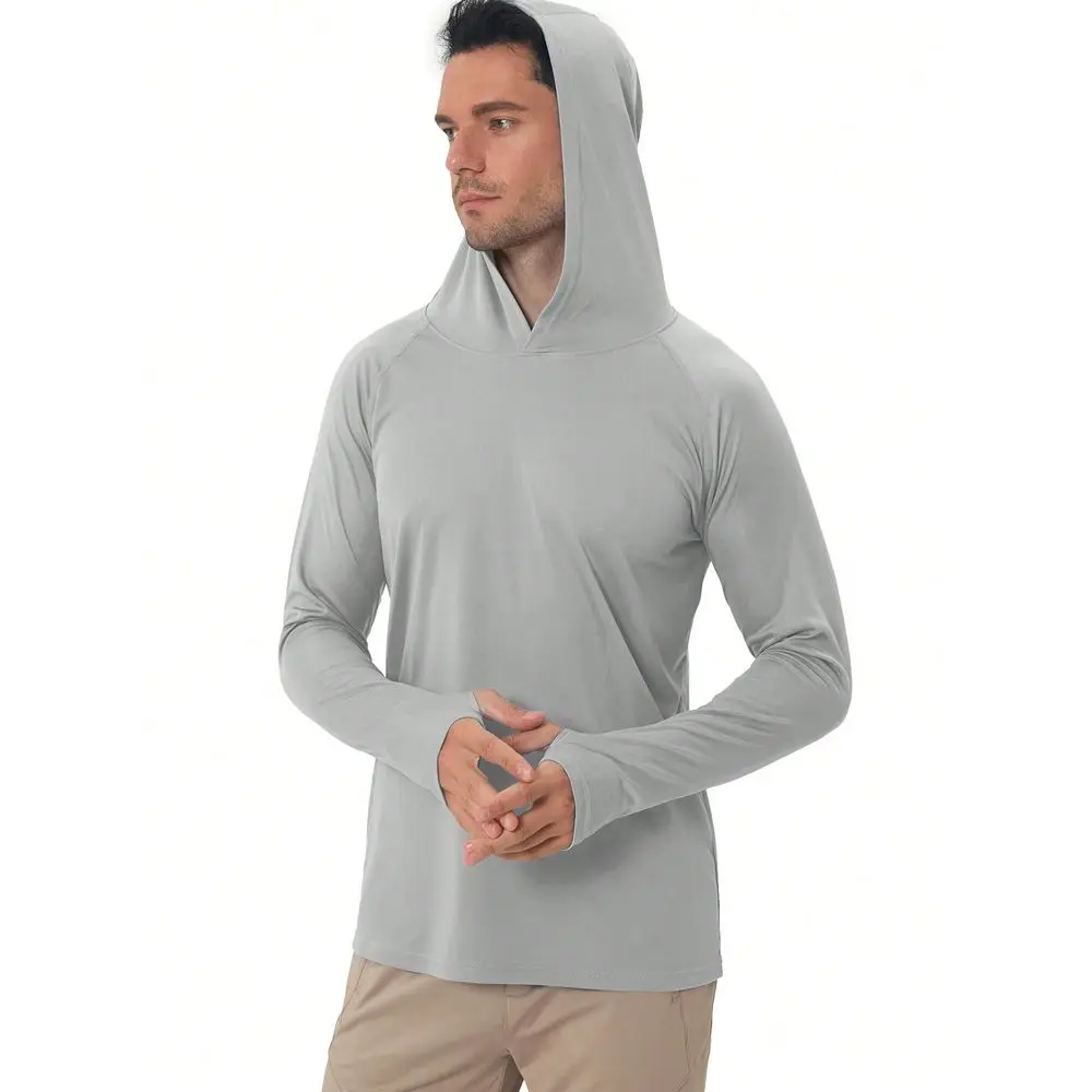 UPF 50 Sun Protection Hooded LongSleeved Fishing Running Fitness SPF Outdoor UV Shirt QuickDry Lightweight Top