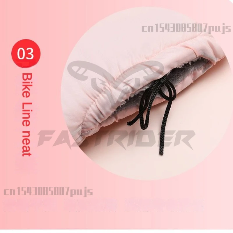 Description Picture 6 of itemElectric Bicycle Handlebar Cover Winter Warm Folding Bicycle Waterproof Cycling Gloves Motorcycle Velvet Thickened Gloves