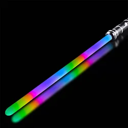 REikirc Lightsaber 15 Colors 17 Pixel Light Effects Light Saber Metal Laser Sword Rechargeable Toys Party Luminous Swords