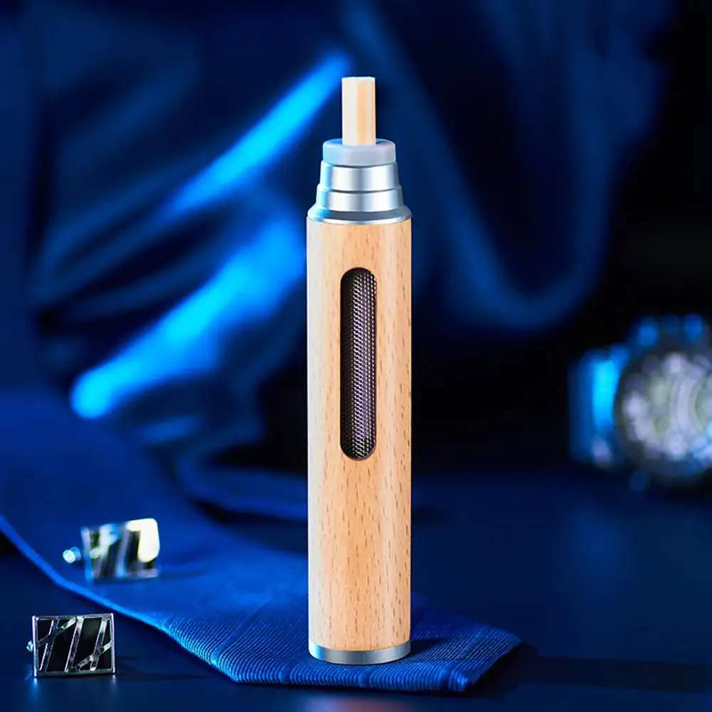 

Wood Ashtray Pocket Cigar Ash Tray Soot Cover Portable Ashtray for Car Smoking Accessories No Cigarette Ash Artifact S8J1