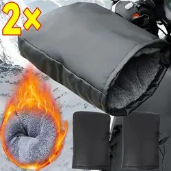 Motorcycle Scooter Thick Warm Handlebar Muff Grip Handle Bar Muff Rainproof Riding Protective Winter Warmer Thermal Cover Gloves