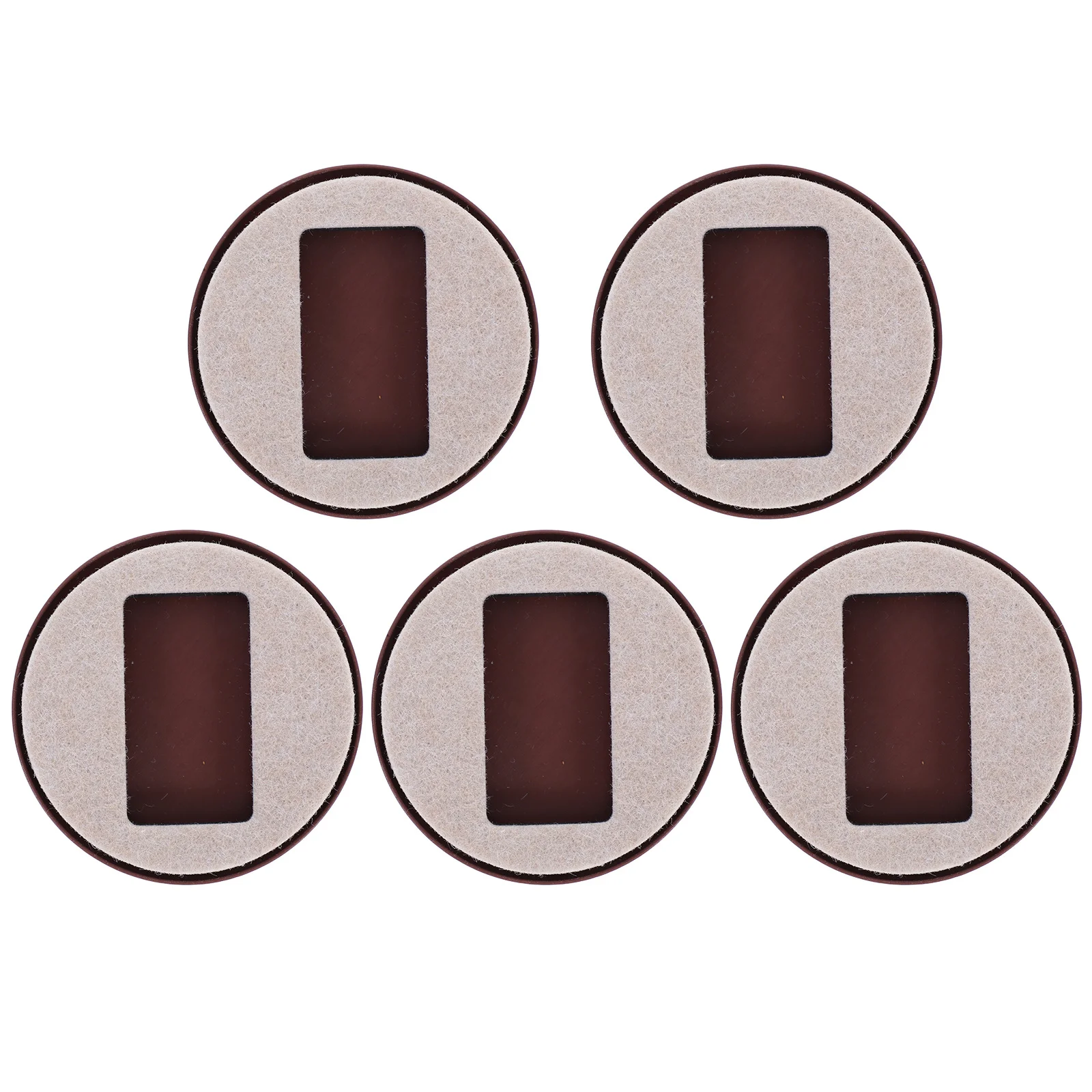 

5Pcs Anti Slip Felt Pads Chair Wheel Stopper for Computer Chair Wheels Protect Floors Wood Tile Carpet Furniture Pads