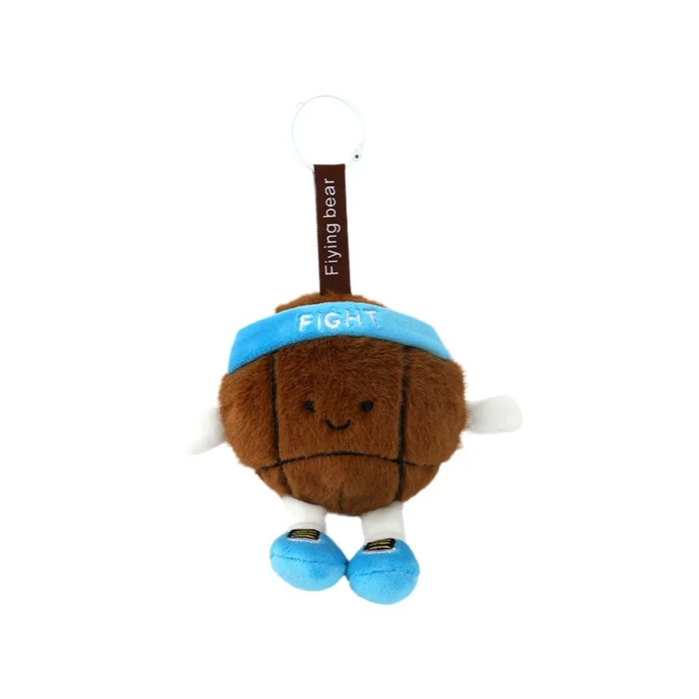 

Trendy Creative Baseball Keychain Soft Cute Football Plush Toys Furry Fun Toys Ball-shaped keychain Friends Gifts