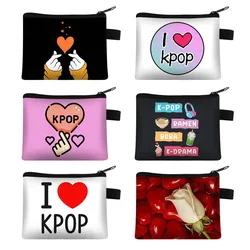 K-pop Ramen Boba K-drama Coin Purse KPOP Korea Wallet Women Harajuku Credit Card Earphones Holder Money Coin Bag Pouch Gift