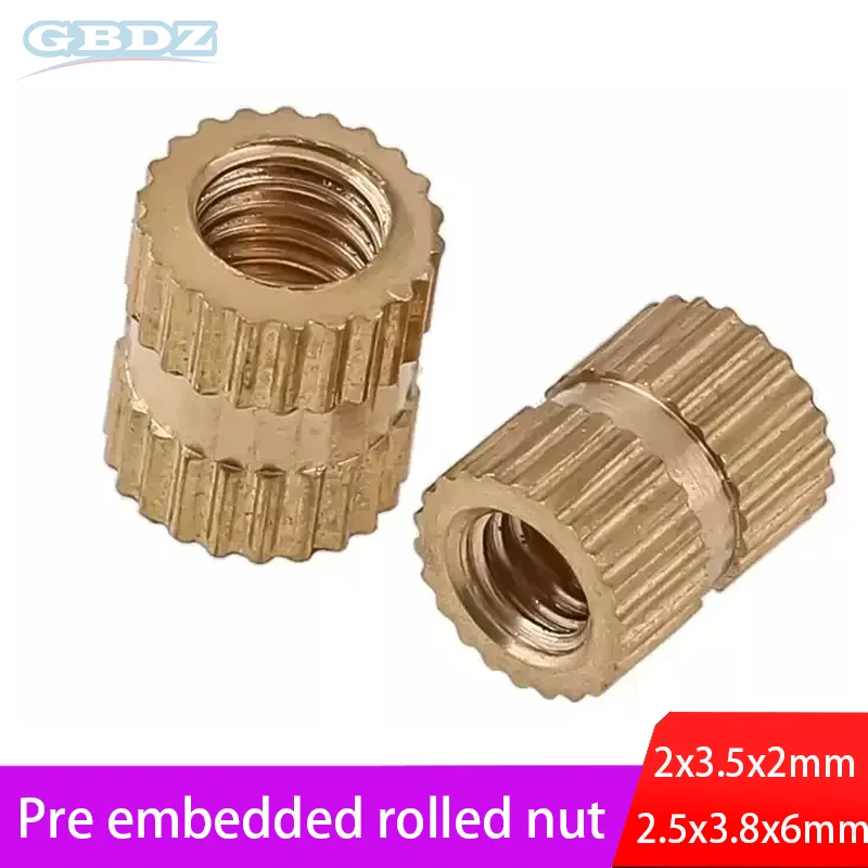 

Brass Pre Embedded Rolled Nut M3-M12 Anti Loosening Fastener Suitable For Furniture/Mechanical Equipment Installation