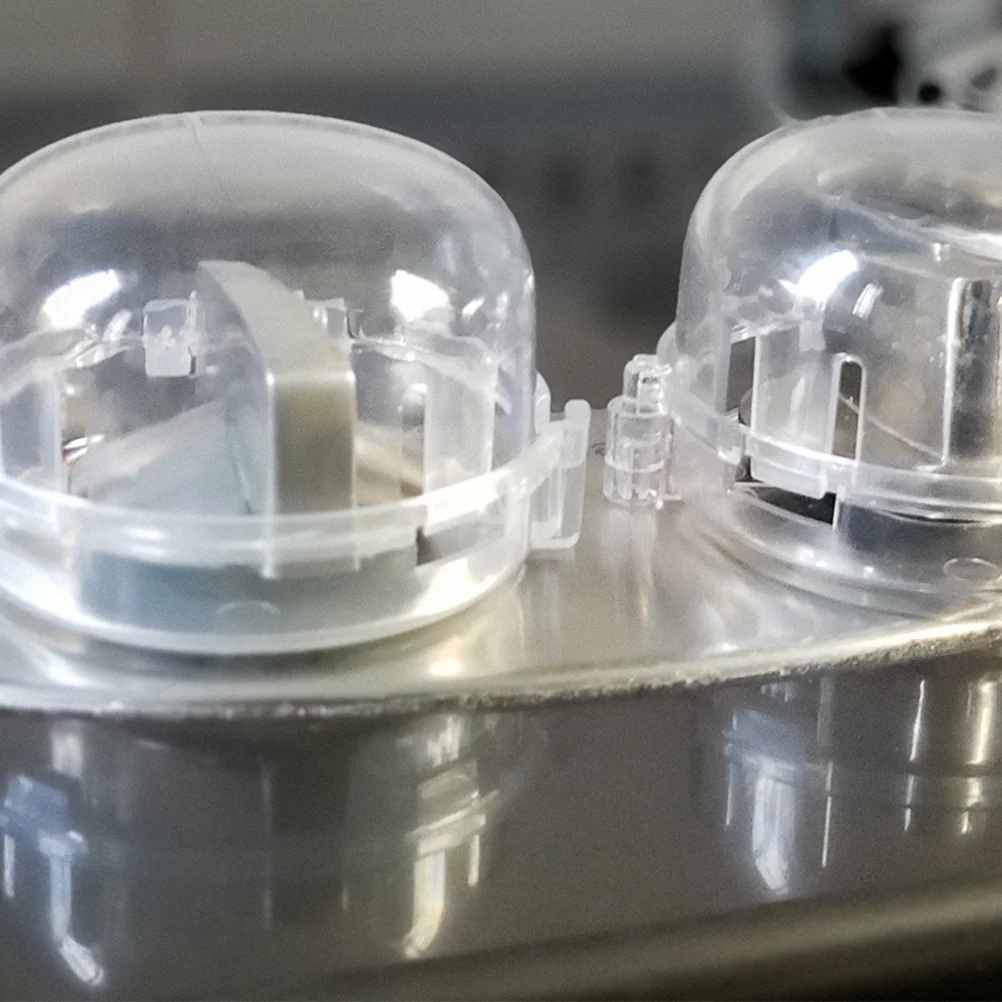 2pcs Gas Stove Covers Universal Transparent Child Safe Oven Knob Protectors Kitchen Safety Stove Knob Covers For Childproofing