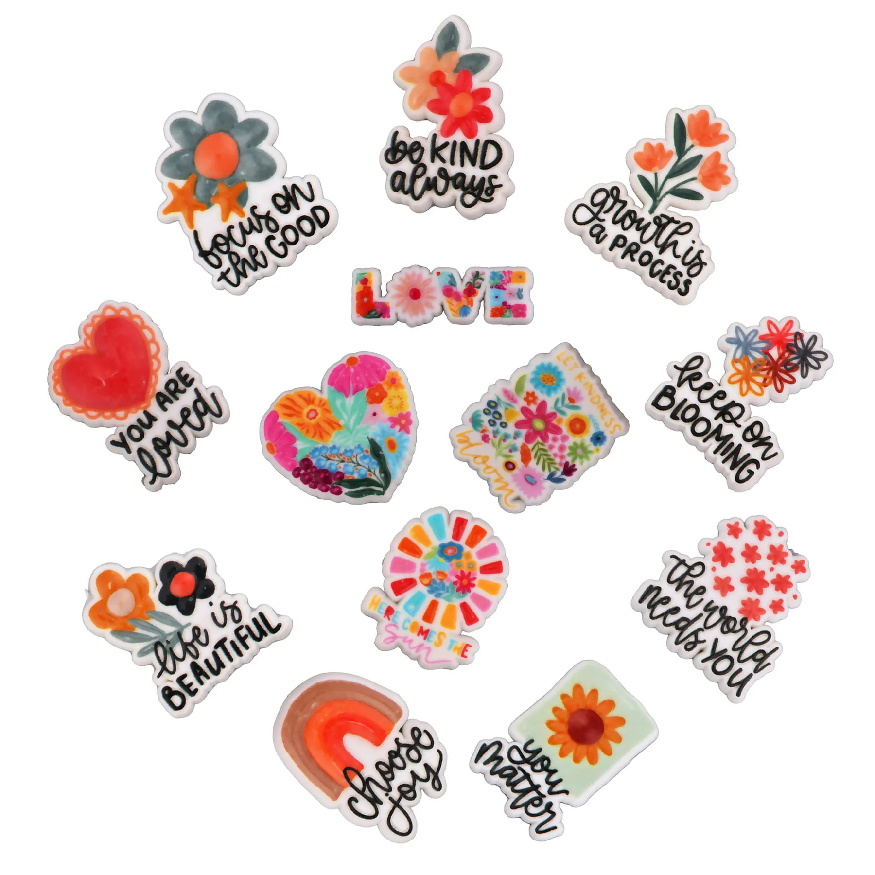 Positive Shoe Charms Inspire Shoe Decoration Charm for Boys Girls Teens Women Wen Sandals Clog Accessories