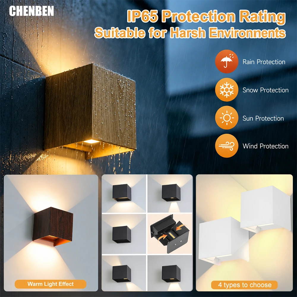 85-265V Outdoor Wall Light IP65 Waterproof Option External Garden Doorway Garage Stair Corridor Interior Wall Lamp Decor Home