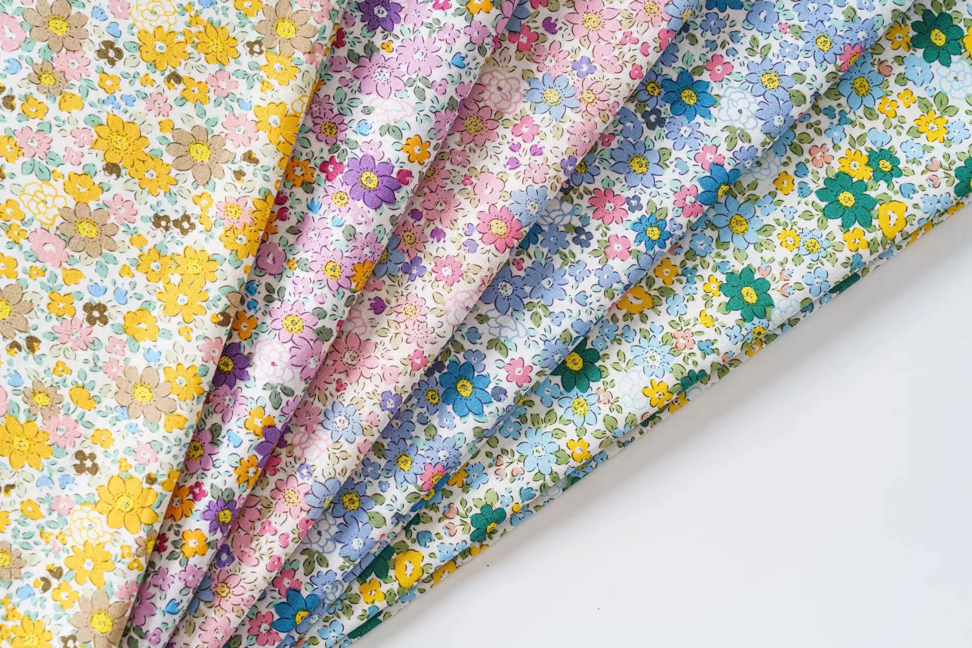Farbiger, neuer, reiner 100% Baumwoll-Popeline 40S Stoff für Kinder, Baby, Nähen, Kleider, Röcke, DIY, handgemachtes Patchwork, Meterware – Detail 3